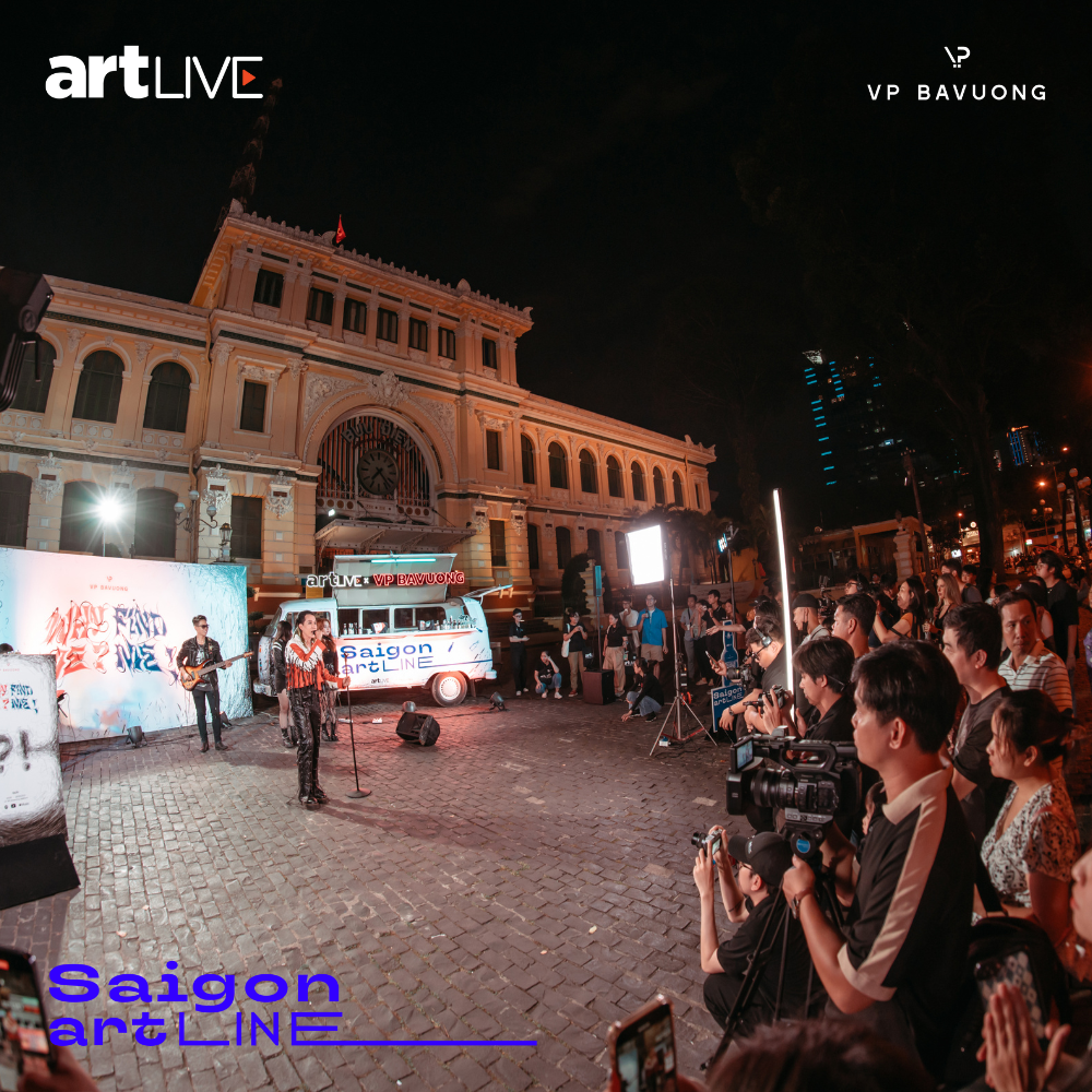 Chuyến xe nghệ thuật Saigon art LINE xuất hiện tại Bưu điện Trung tâm Sài Gòn 13 artLIVE x VP BAVUONG | The first journey of Saigon art LINE