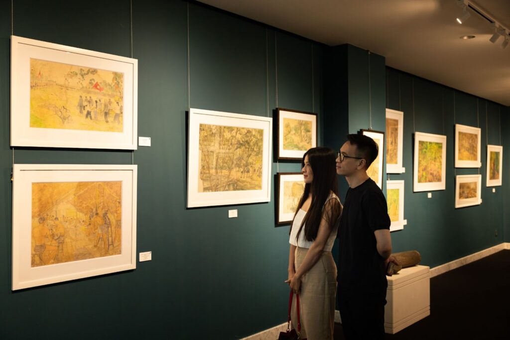 'Hồi ký chiến trường qua tranh họa sĩ Nguyễn Hiêm': Hoài niệm về thời đã qua 6 image 114