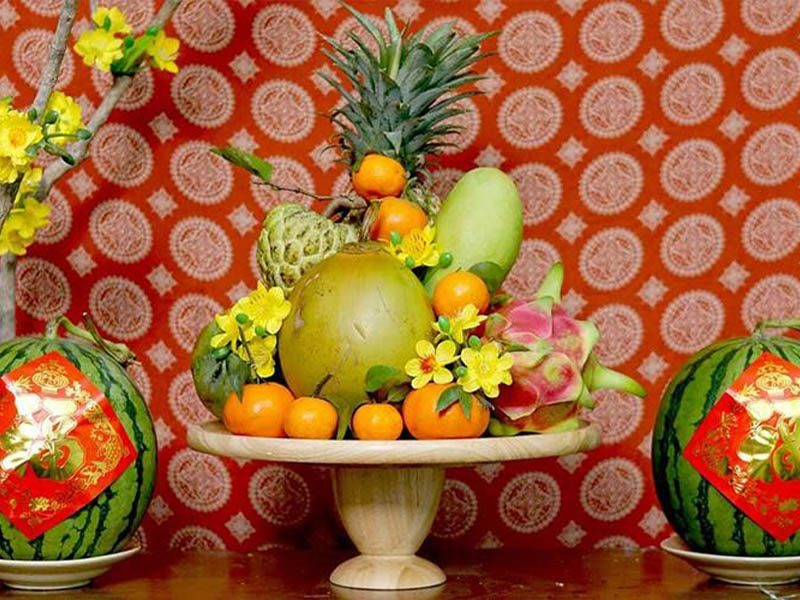 Mâm ngũ quả ngày Tết với triết lý âm dương - ngũ hành 3 mam_ngu_qua