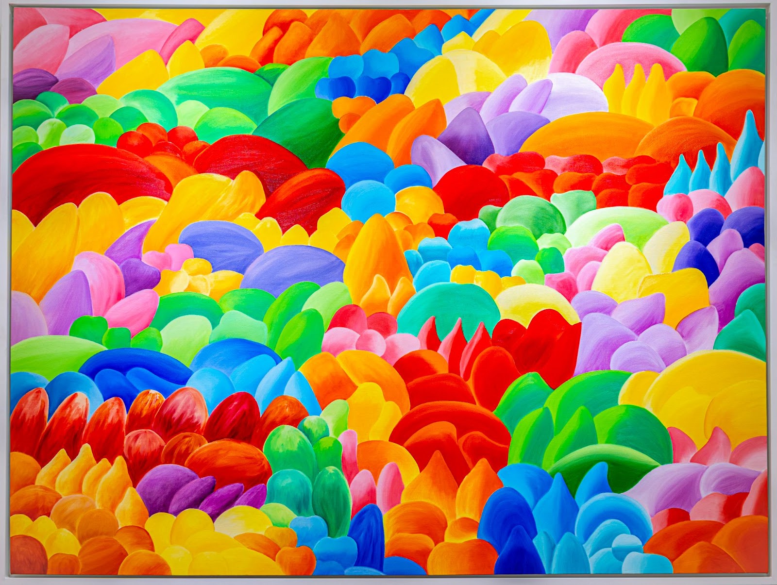 Triển lãm 'Colours, Colours' - Cuộc gặp gỡ với đứa bé bên trong của Severine Phương Trần 3 Tác phẩm ‘Núi, đồi và mây’