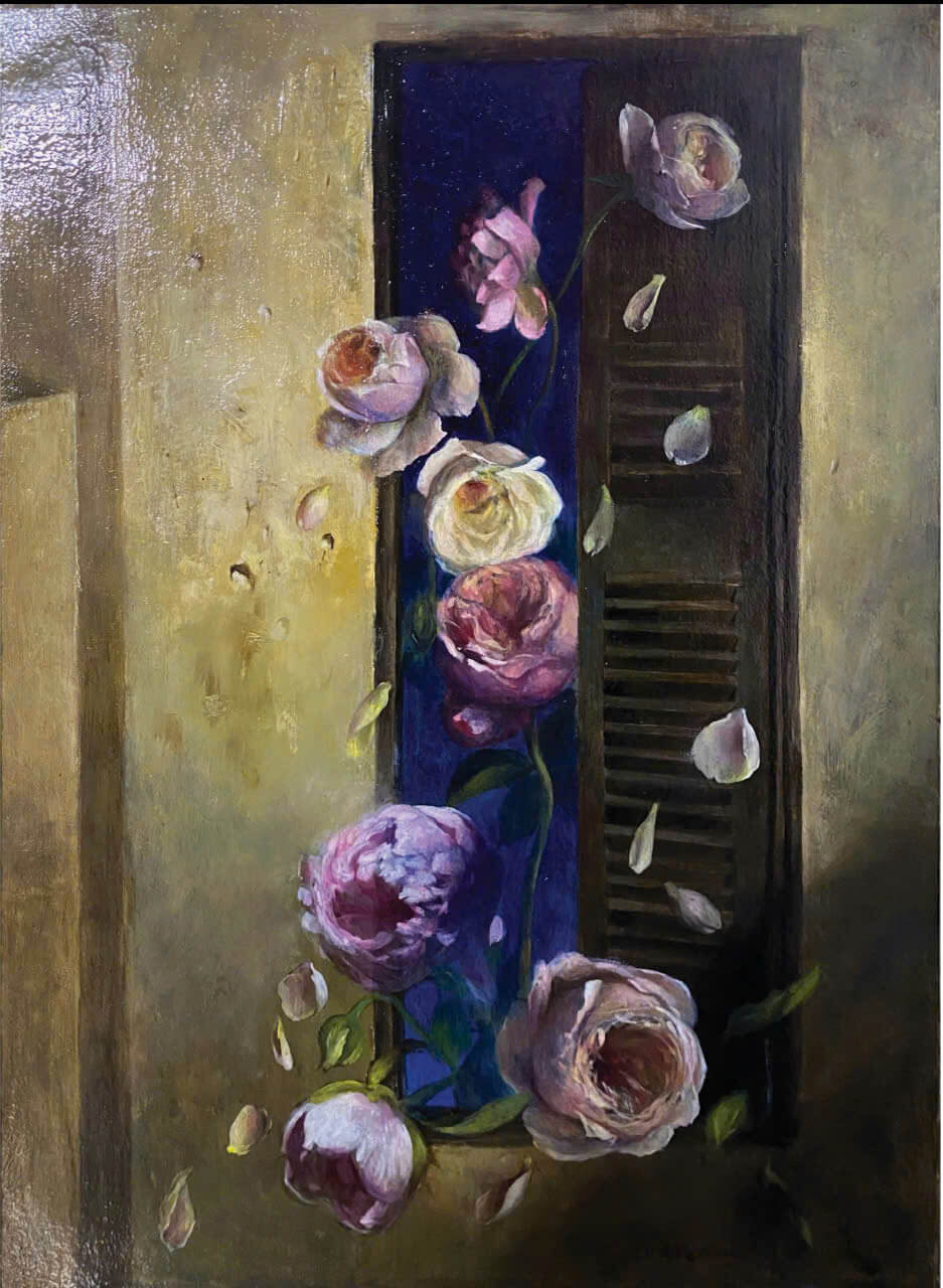 Triển lãm 'Thực 2 - Thanh xuân' - Cái chạm đến thanh xuân 4 Tác phẩm 'Giấc mơ thuộc về' của họa sĩ Nguyễn Trung Kiên